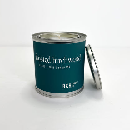 Frosted Birchwood Candle