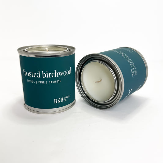 Frosted Birchwood Candle